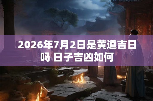 2026年7月2日是黄道吉日吗 日子吉凶如何