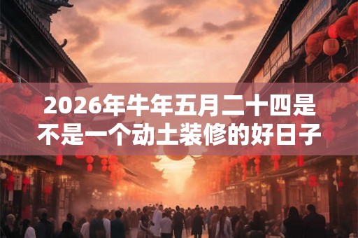 2026年牛年五月二十四是不是一个动土装修的好日子