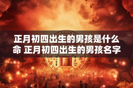 正月初四出生的男孩是什么命 正月初四出生的男孩名字