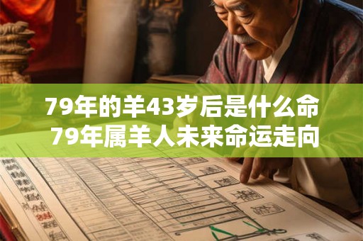 79年的羊43岁后是什么命 79年属羊人未来命运走向