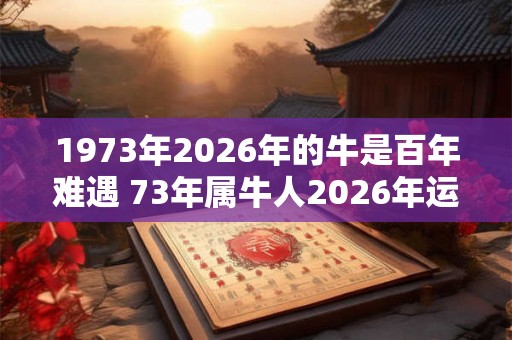 1973年2026年的牛是百年难遇 73年属牛人2026年运势如何