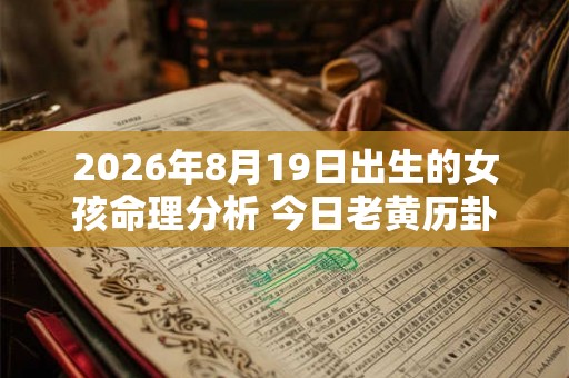 2026年8月19日出生的女孩命理分析 今日老黄历卦象怎么样？