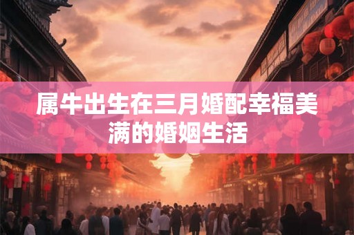 属牛出生在三月婚配幸福美满的婚姻生活