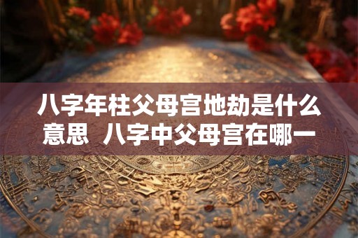 八字年柱父母宫地劫是什么意思 八字中父母宫在哪一柱 八字年柱父母宫地劫是什么意思 八字中父母宫在哪一柱