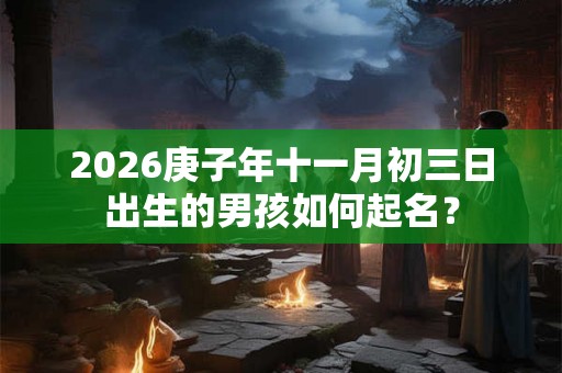 2026庚子年十一月初三日出生的男孩如何起名？