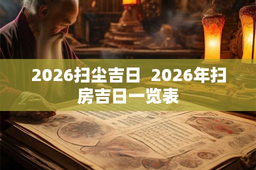 2026扫尘吉日  2026年扫房吉日一览表