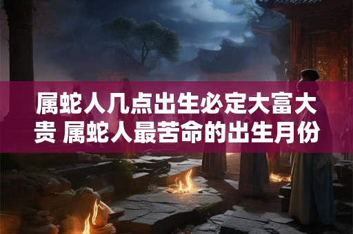 属蛇人几点出生必定大富大贵 属蛇人最苦命的出生月份