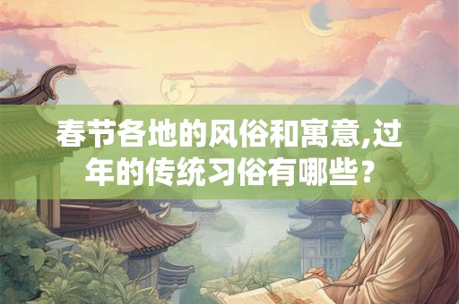春节各地的风俗和寓意,过年的传统习俗有哪些？