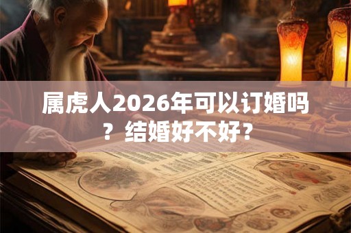 属虎人2026年可以订婚吗？结婚好不好？