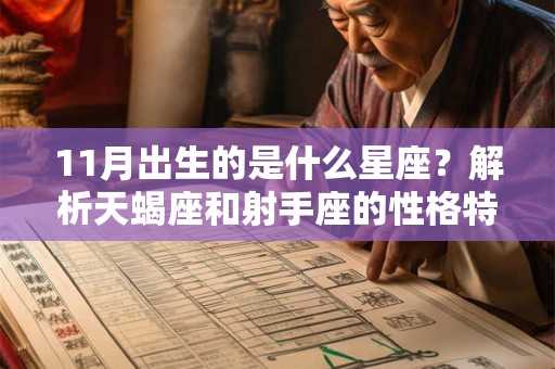 11月出生的是什么星座？解析天蝎座和射手座的性格特点