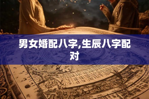 男女婚配八字,生辰八字配对