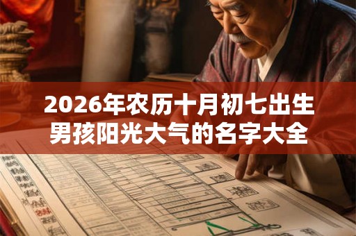 2026年农历十月初七出生男孩阳光大气的名字大全