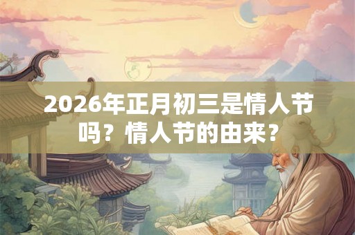 2026年正月初三是情人节吗?情人节的由来? 2026年正月初三是情人节吗?情人节的由来?