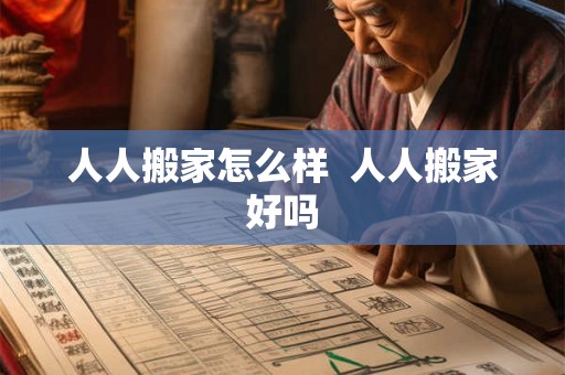 人人搬家怎么样  人人搬家好吗