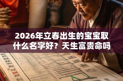 2026年立春出生的宝宝取什么名字好？天生富贵命吗？