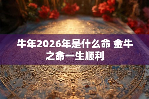 牛年2026年是什么命 金牛之命一生顺利