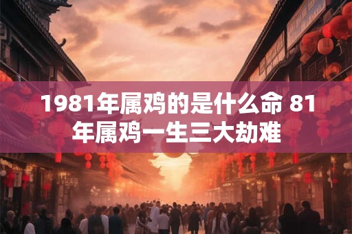 1981年属鸡的是什么命 81年属鸡一生三大劫难 1981年属鸡的是什么命 81年属鸡一生三大劫难
