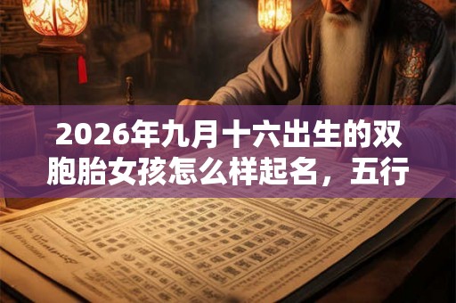 2026年九月十六出生的双胞胎女孩怎么样起名，五行属什么