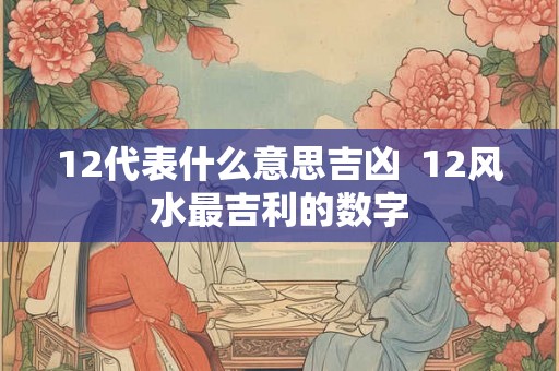 12代表什么意思吉凶  12风水最吉利的数字
