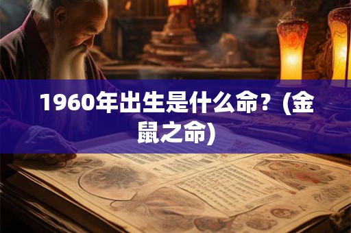 1960年出生是什么命？(金鼠之命)