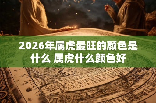 2026年属虎最旺的颜色是什么 属虎什么颜色好 2026年属虎最旺的颜色是什么 属虎什么颜色好