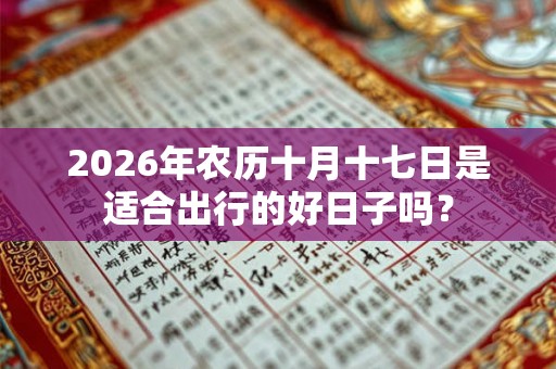 2026年农历十月十七日是适合出行的好日子吗？