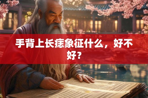 手背上长痣象征什么，好不好？