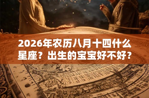 2026年农历八月十四什么星座？出生的宝宝好不好？