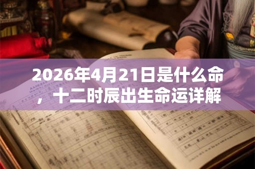 2026年4月21日是什么命，十二时辰出生命运详解