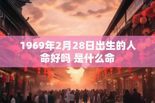 1969年2月28日出生的人命好吗 是什么命