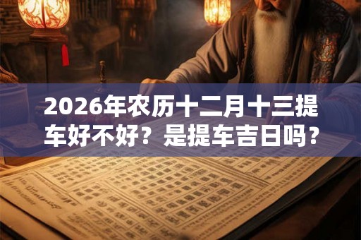 2026年农历十二月十三提车好不好？是提车吉日吗？