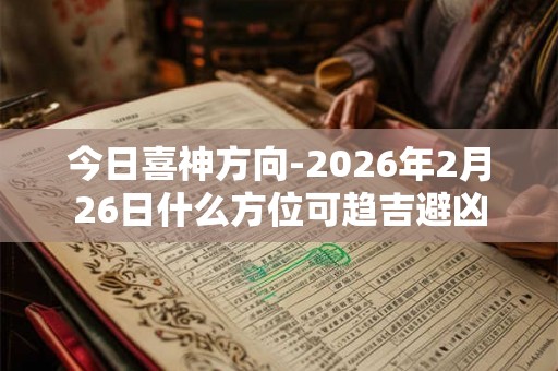 今日喜神方向-2026年2月26日什么方位可趋吉避凶