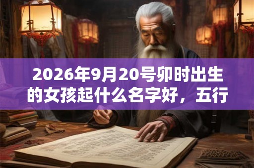 2026年9月20号卯时出生的女孩起什么名字好，五行属什么