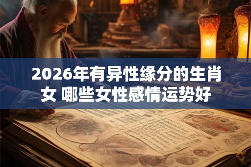 2026年有异性缘分的生肖女 哪些女性感情运势好 2026年有异性缘分的生肖女 哪些女性感情运势好