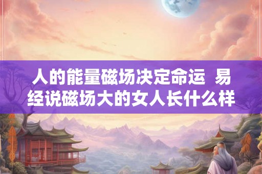 人的能量磁场决定命运  易经说磁场大的女人长什么样