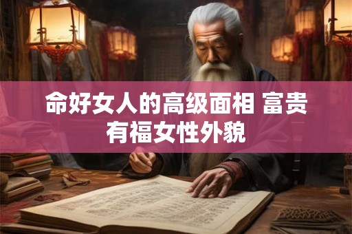 命好女人的高级面相 富贵有福女性外貌
