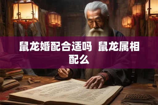 鼠龙婚配合适吗  鼠龙属相配么