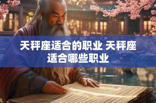 天秤座适合的职业 天秤座适合哪些职业
