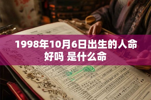 1998年10月6日出生的人命好吗 是什么命