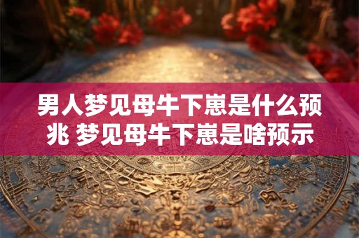 男人梦见母牛下崽是什么预兆 梦见母牛下崽是啥预示
