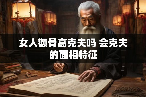 女人颧骨高克夫吗 会克夫的面相特征