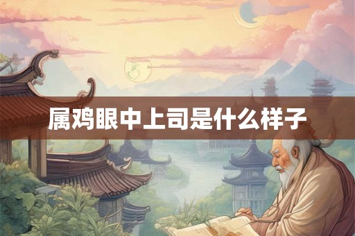 属鸡眼中上司是什么样子