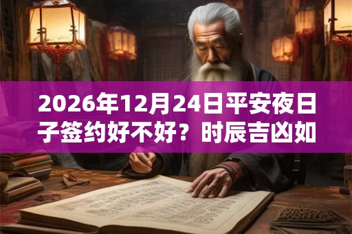 2026年12月24日平安夜日子签约好不好？时辰吉凶如何？