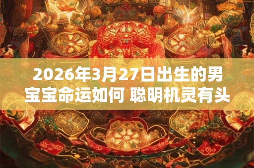 2026年3月27日出生的男宝宝命运如何 聪明机灵有头脑