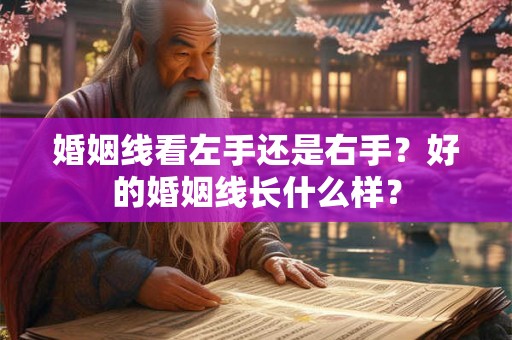 婚姻线看左手还是右手？好的婚姻线长什么样？