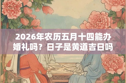 2026年农历五月十四能办婚礼吗？日子是黄道吉日吗？