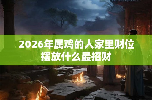 2026年属鸡的人家里财位摆放什么最招财