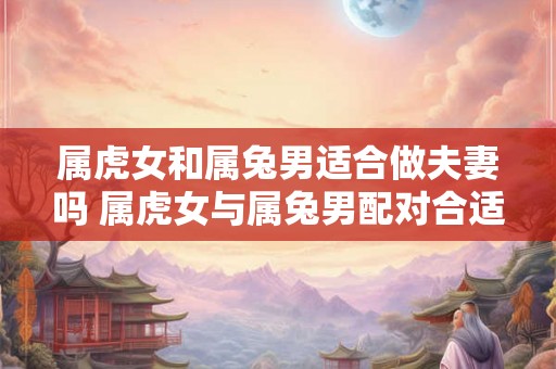 属虎女和属兔男适合做夫妻吗 属虎女与属兔男配对合适吗