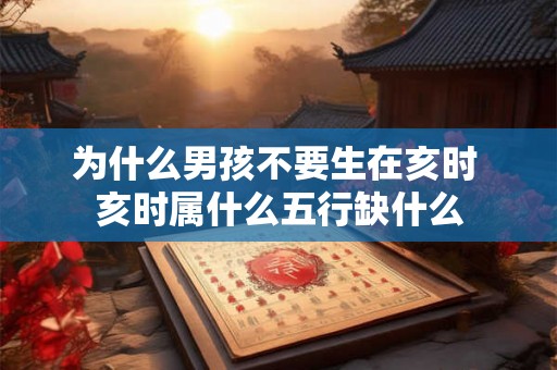 为什么男孩不要生在亥时 亥时属什么五行缺什么 为什么男孩不要生在亥时 亥时属什么五行缺什么