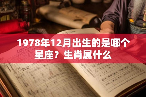 1978年12月出生的是哪个星座?生肖属什么 1978年12月出生的是哪个星座?生肖属什么